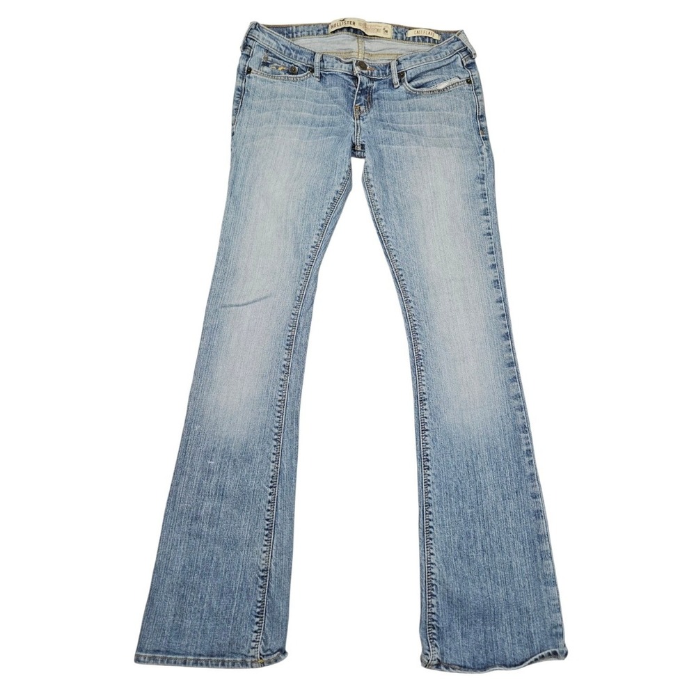 Hollister Cali Flare Jeans Womens 5R Low Rise Light Wash Stretch Vintage Y2K 200